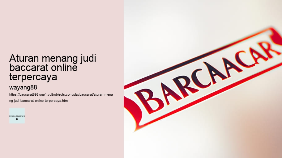 aturan menang judi baccarat online terpercaya